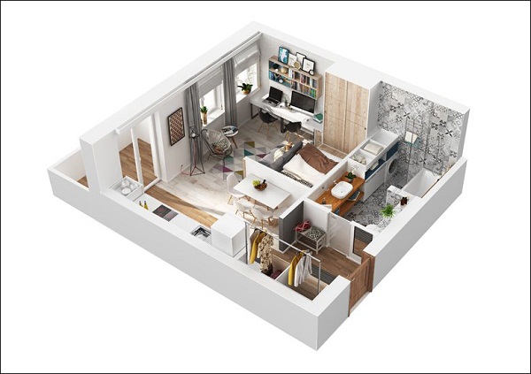 Các mẫu thiết kế nội thất chung cư nhỏ đơn giản rẻ mà đẹp mới 2020